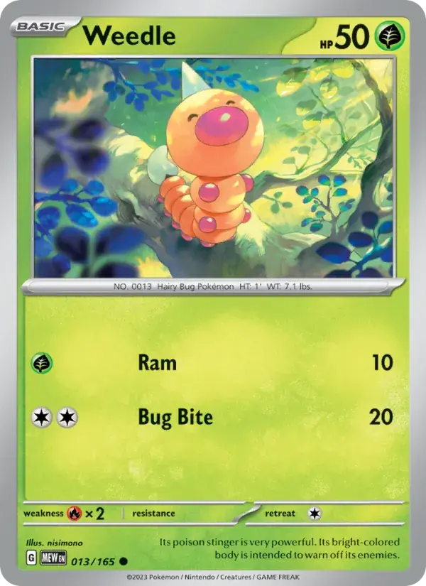 Weedle - 013/207 - 151