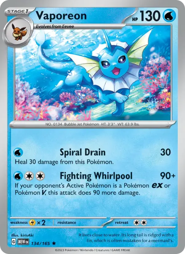 Vaporeon - 134/207 - 151
