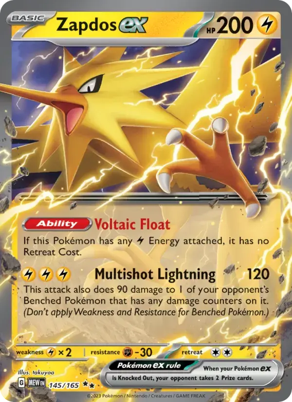 Zapdos ex - 145/207 - 151