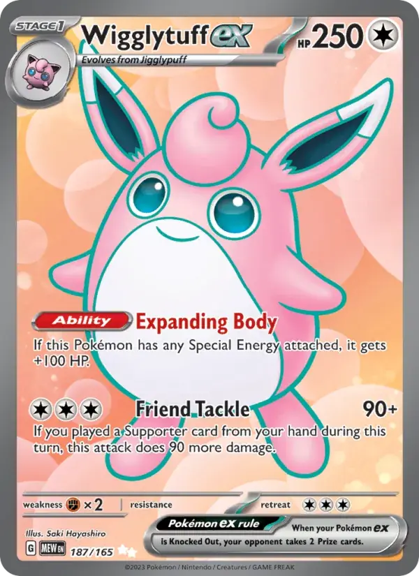 Wigglytuff ex - 187/207 - 151