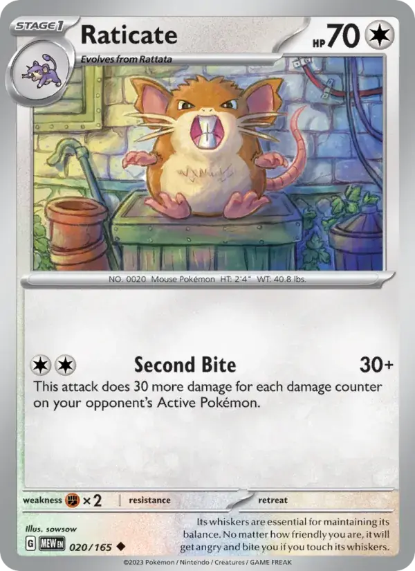 Raticate - 020/207 - 151