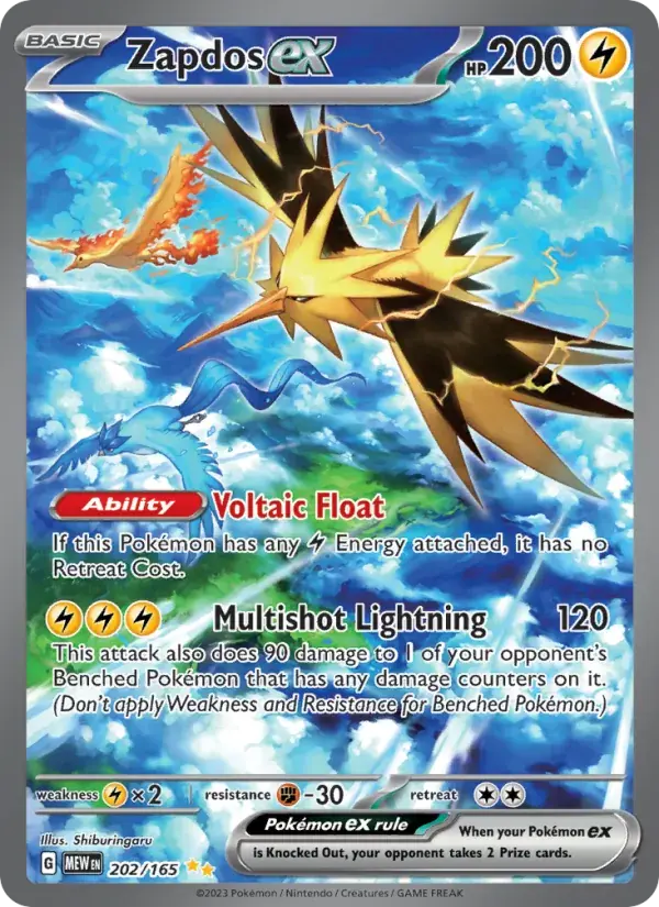 Zapdos ex - 202/207 - 151