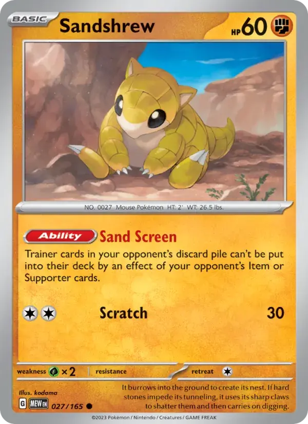 Sandshrew - 027/207 - 151