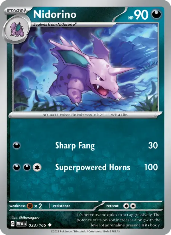 Nidorino - 033/207 - 151