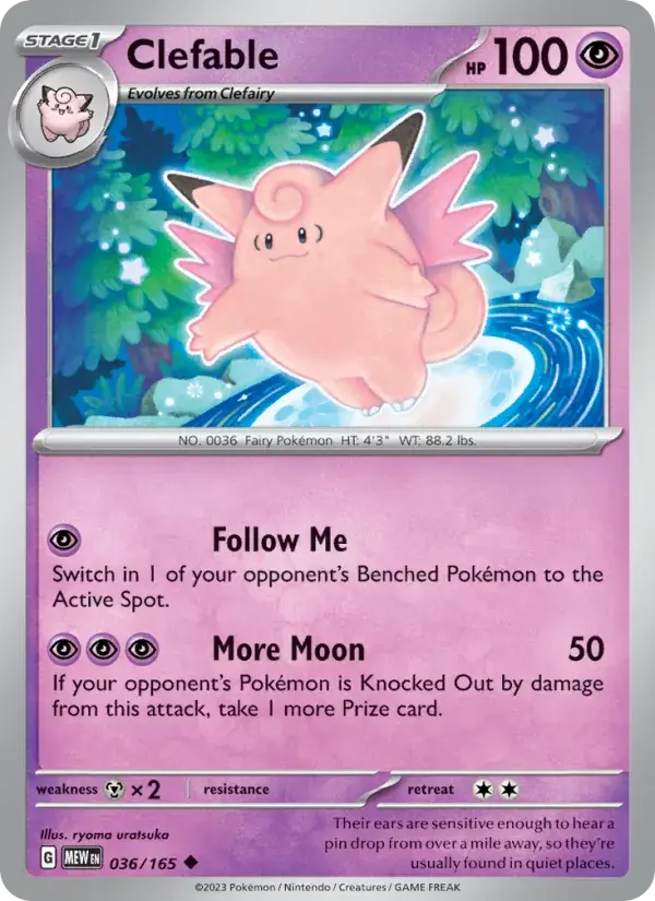 Clefable - 036/207 - 151
