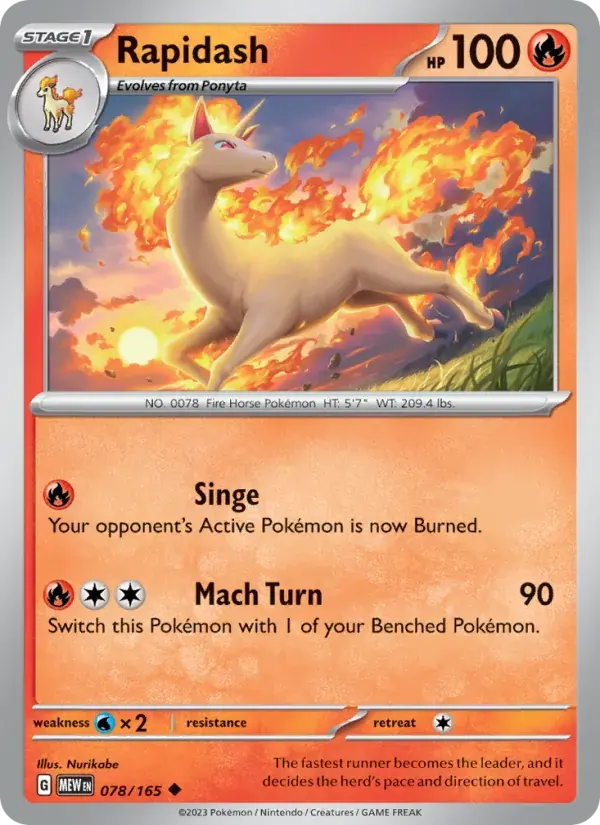 Rapidash - 078/207 - 151