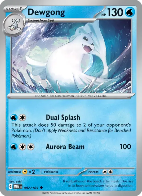 Dewgong - 087/207 - 151