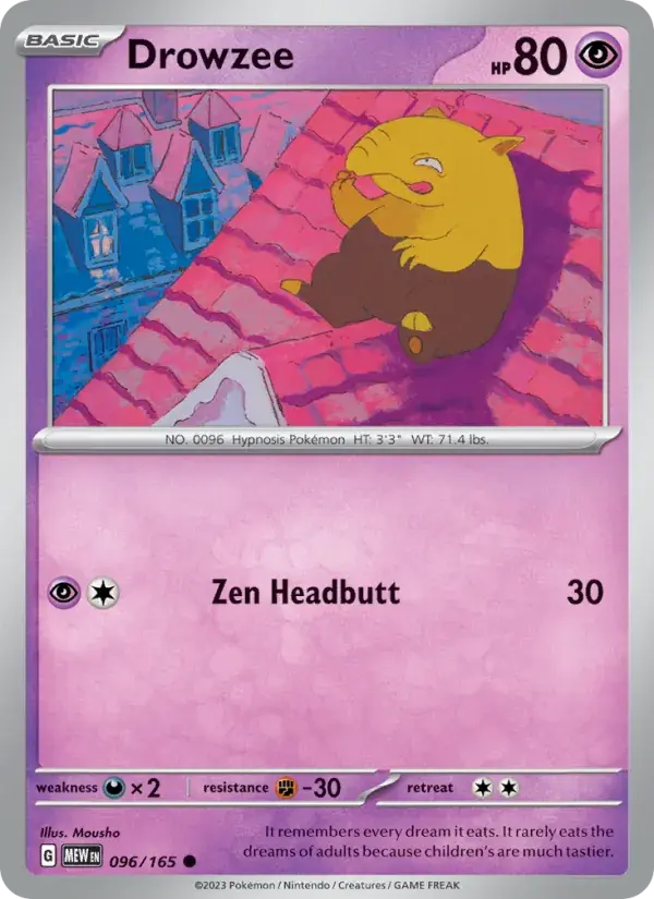 Drowzee - 096/207 - 151