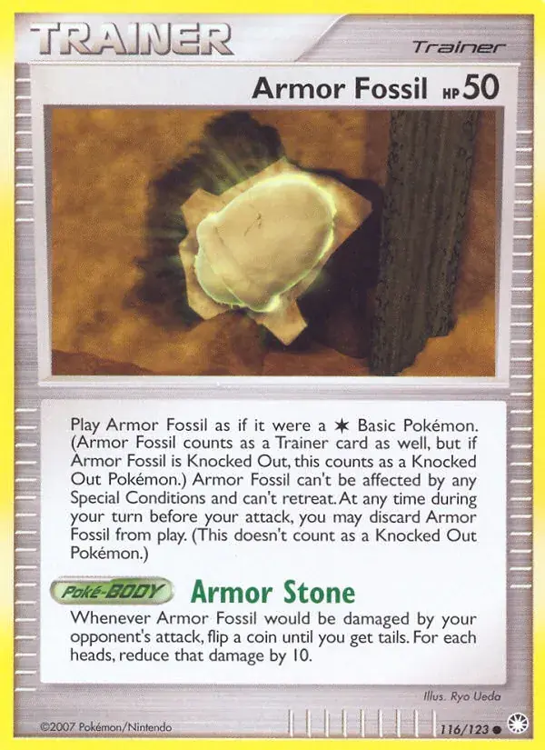 Fossile Armure - 116/124 - Trésors Mystérieux