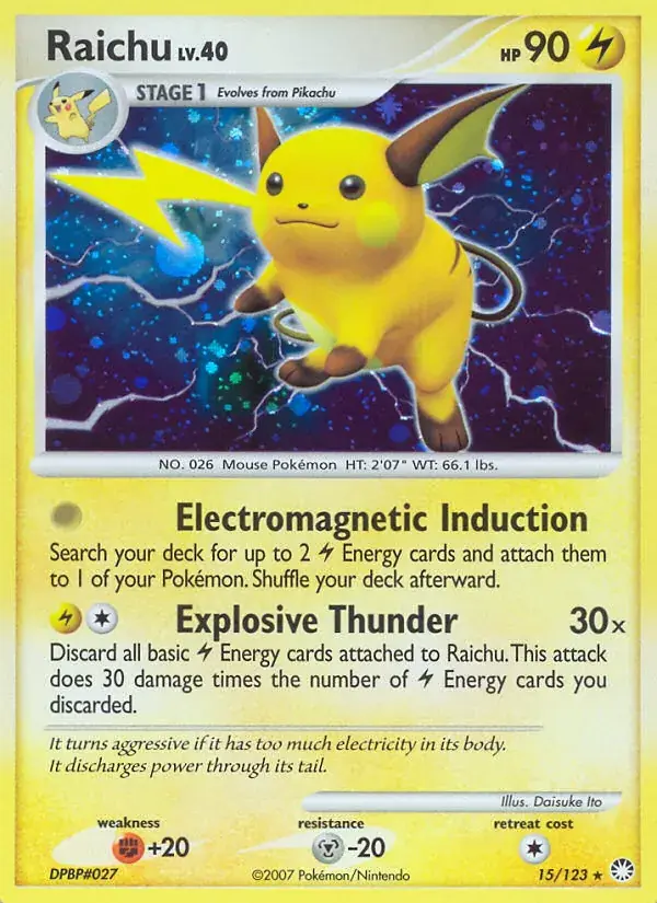 Raichu - 15/124 - Trésors Mystérieux