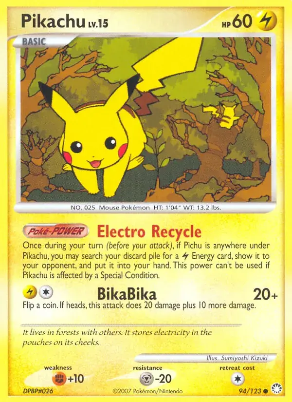 Pikachu - 94/124 - Trésors Mystérieux