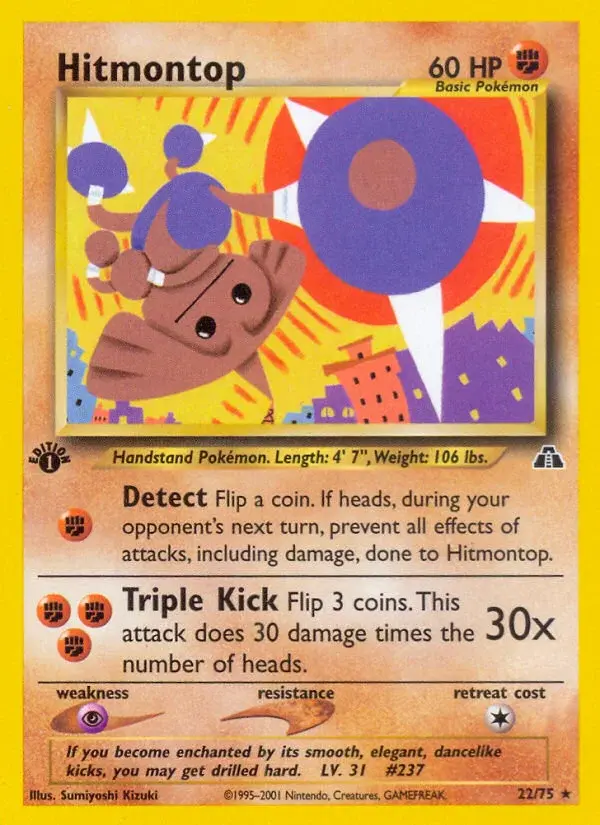 Hitmontop - ND-22/75 - Neo Discovery