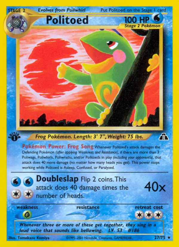 Politoed - /75 - Neo Discovery
