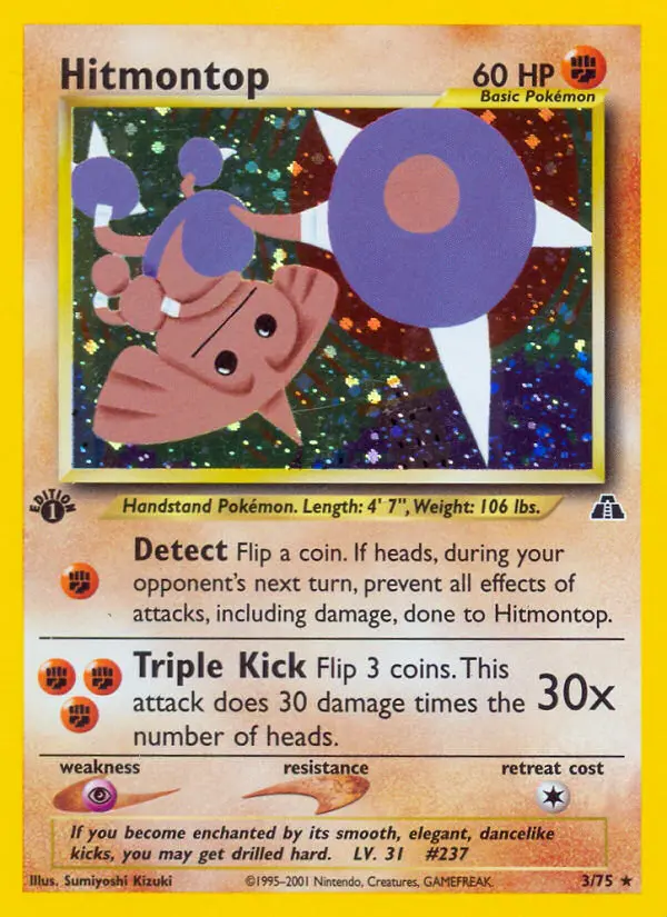 Hitmontop - ND-3/75 - Neo Discovery
