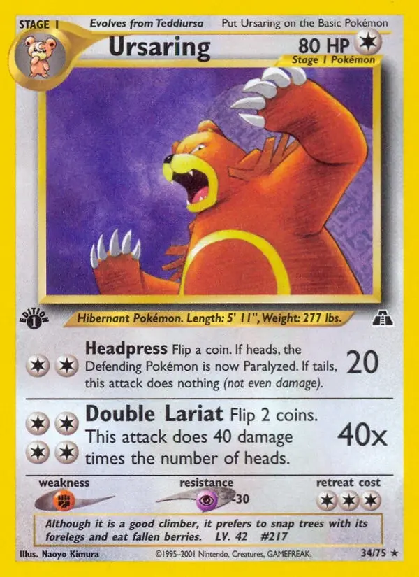 Ursaring - ND-34/75 - Neo Discovery