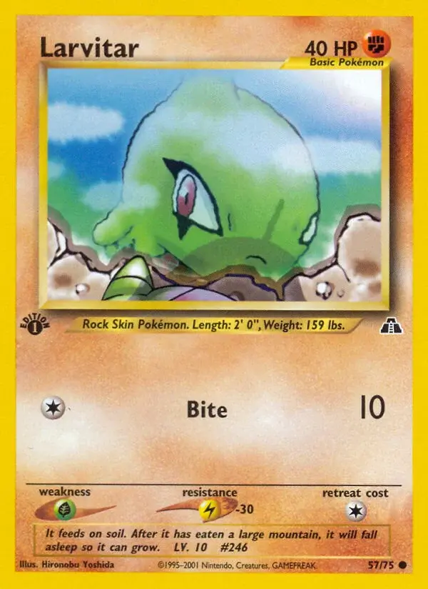 Larvitar - ND-57/75 - Neo Discovery