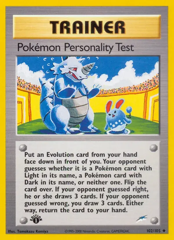 Pokémon Personality Test - 102/113 - Neo Destiny