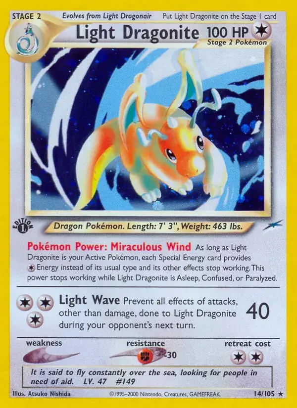 Light Dragonite - 14/113 - Neo Destiny