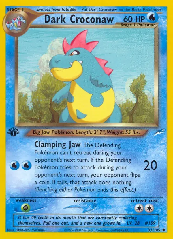 Dark Croconaw - 32/113 - Neo Destiny