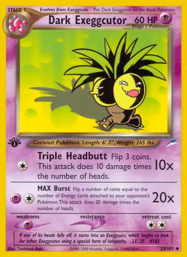 Dark Exeggutor - 33/113 - Neo Destiny