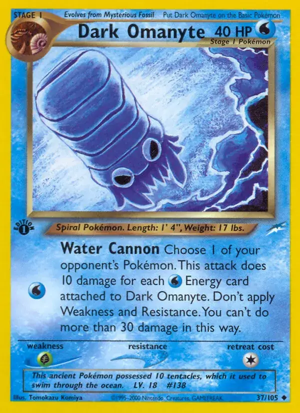 Dark Omanyte - 37/113 - Neo Destiny