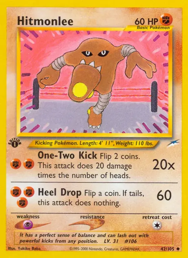 Hitmonlee - 42/113 - Neo Destiny