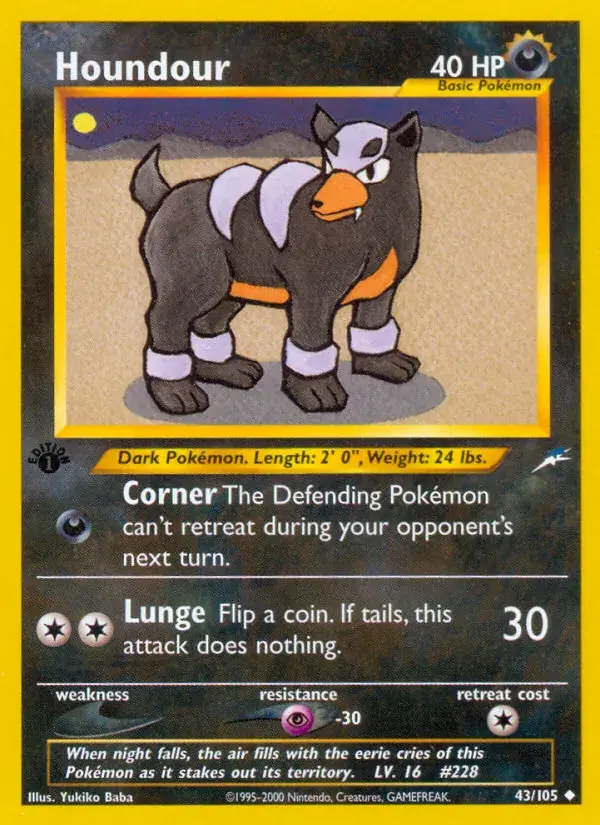 Houndour - 43/113 - Neo Destiny