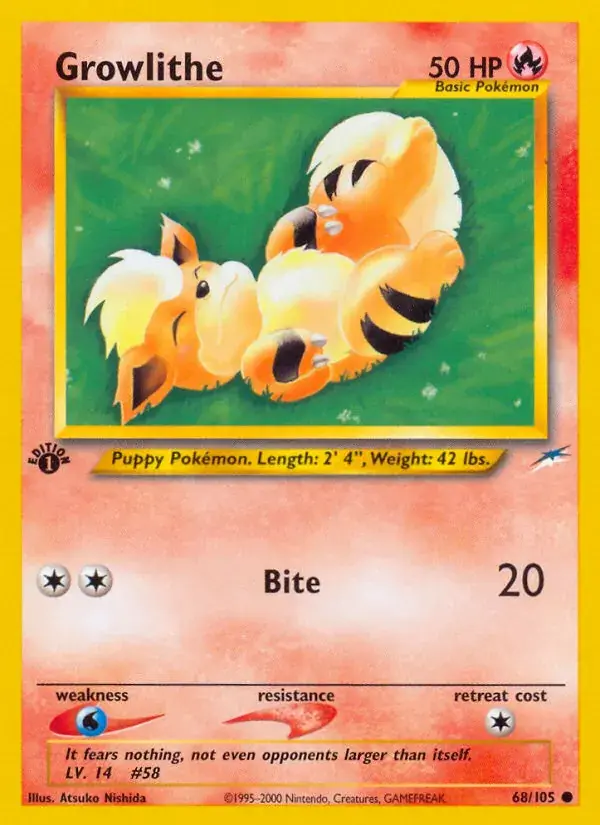 Growlithe - 68/113 - Neo Destiny