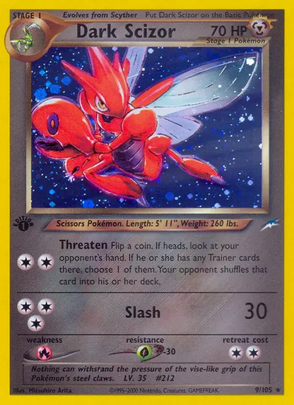 Dark Scizor - 9/113 - Neo Destiny