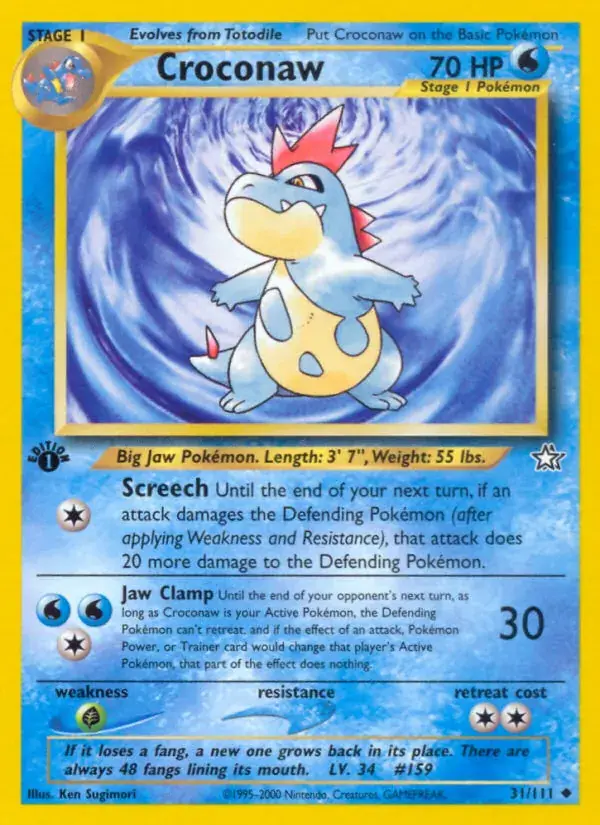 Croconaw - 31/111 - Neo Genesis