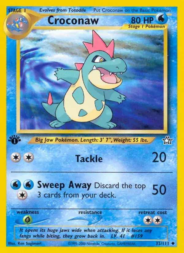 Croconaw - 32/111 - Neo Genesis