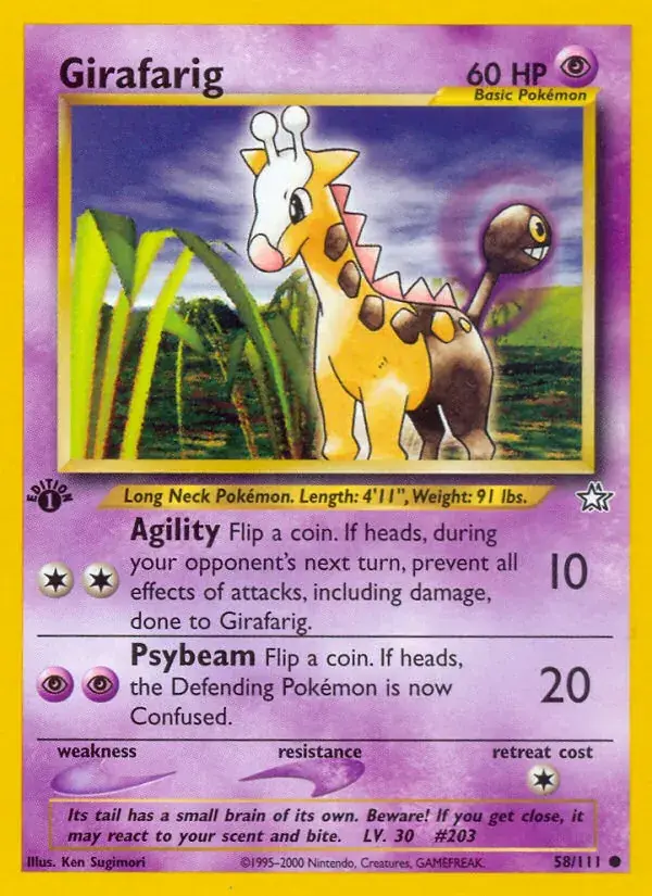 Girafarig - 58/111 - Neo Genesis