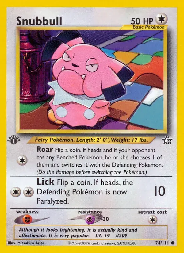 Snubbull - 74/111 - Neo Genesis