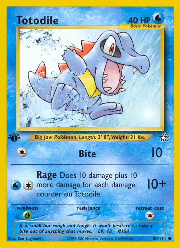 Totodile - 80/111 - Neo Genesis