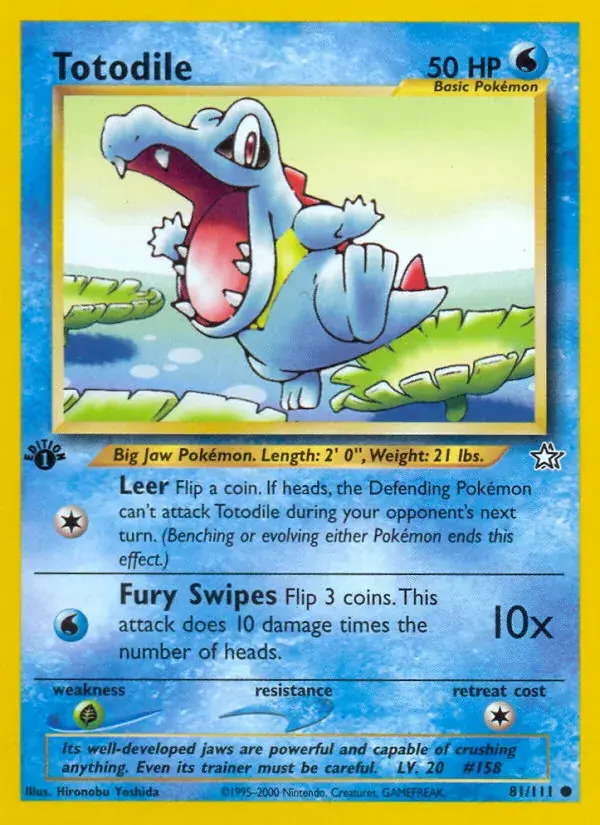 Totodile - 81/111 - Neo Genesis