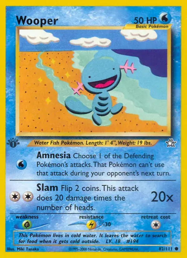 Wooper - 82/111 - Neo Genesis