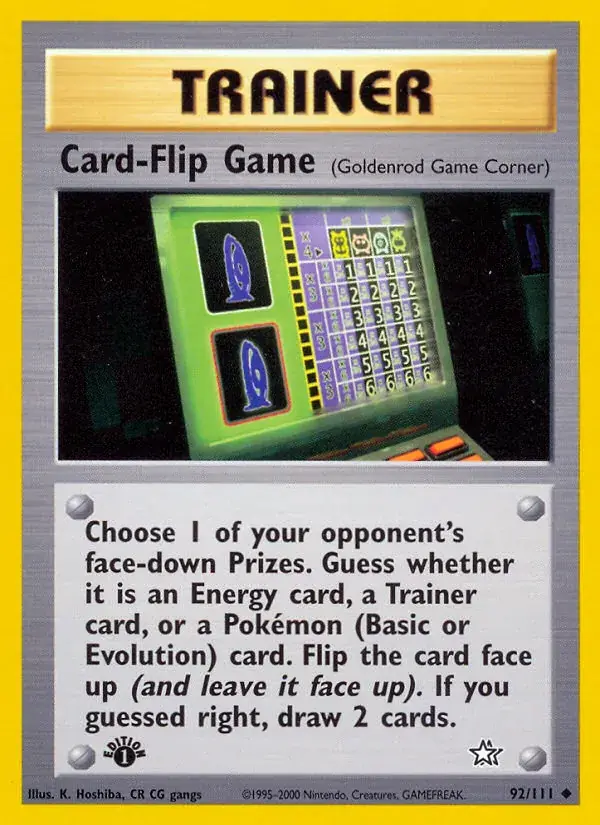 Card-Flip Game - 92/111 - Neo Genesis