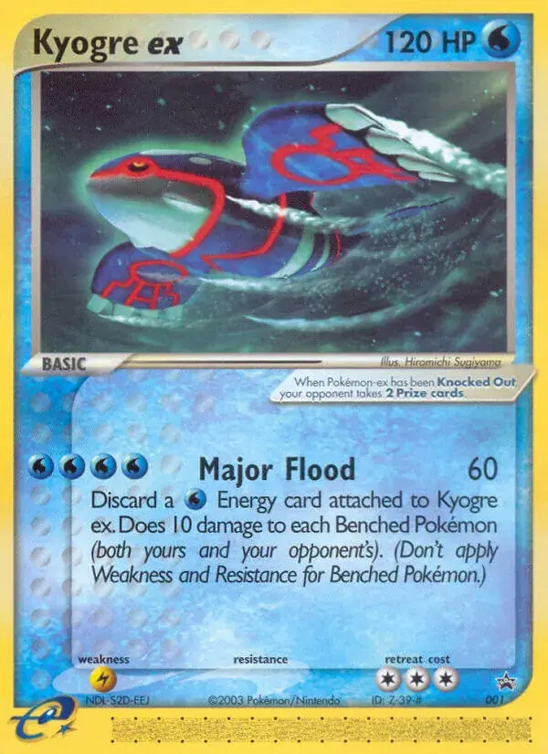 Kyogre ex - 1/40 - Promo Nintendo