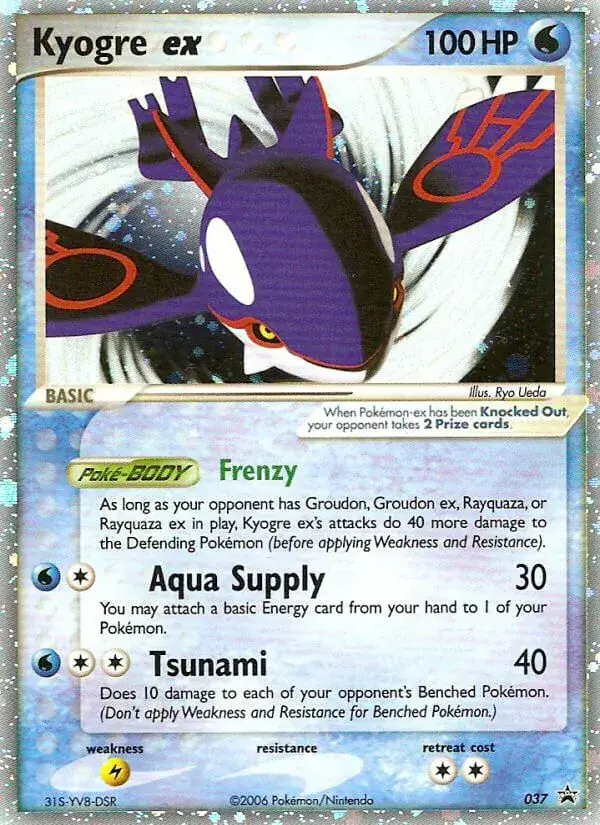 Kyogre ex - 37/40 - Promo Nintendo