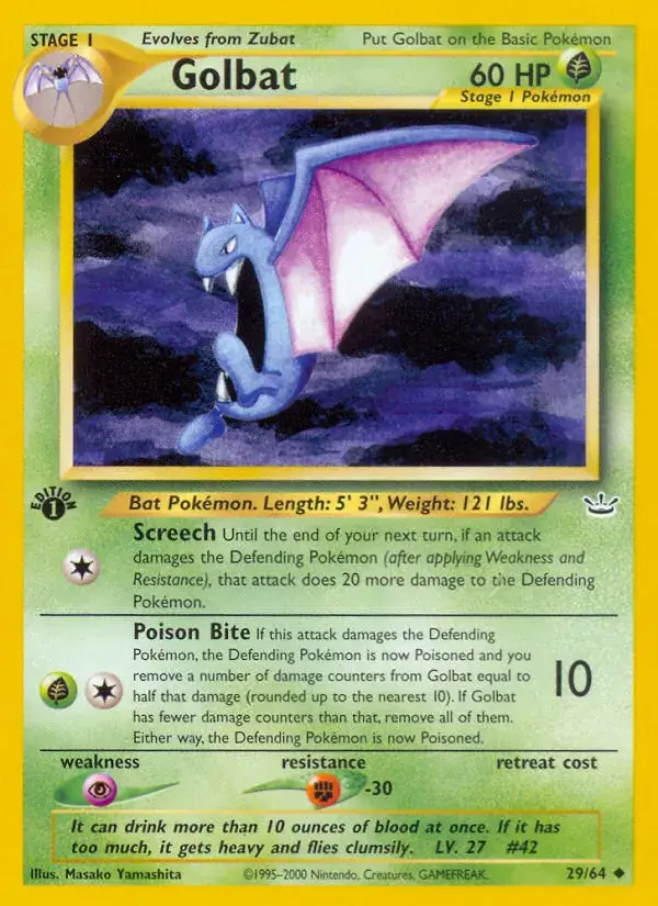 Golbat - 29/66 - Neo Revelation