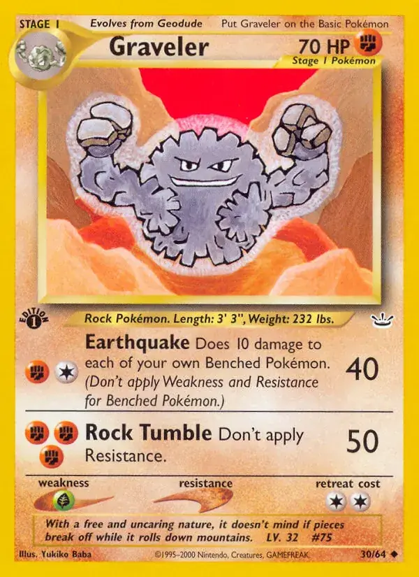 Graveler - 30/66 - Neo Revelation