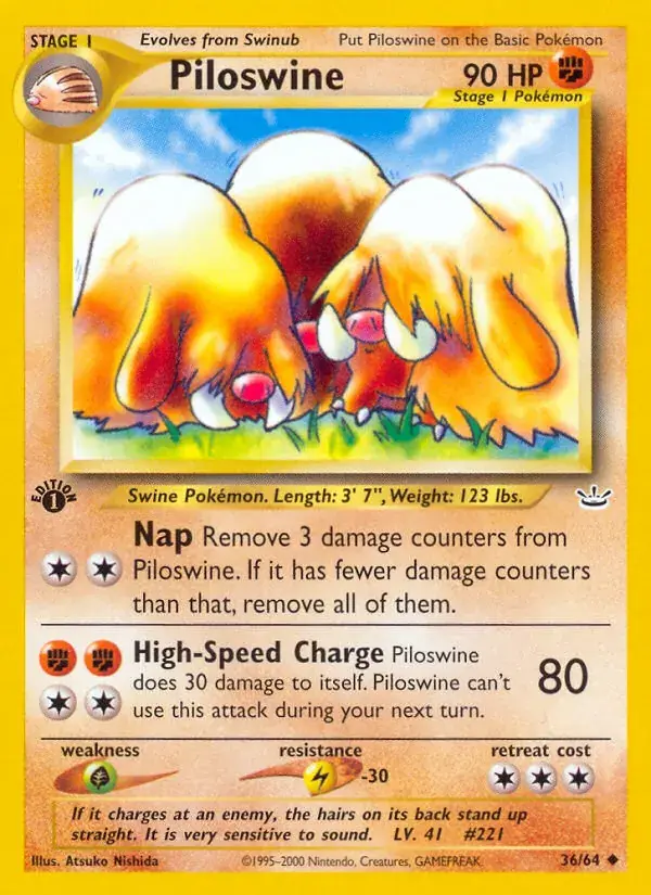 Piloswine - 36/66 - Neo Revelation