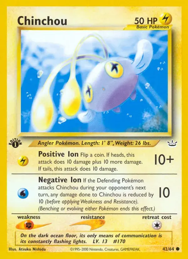 Chinchou - 42/66 - Neo Revelation
