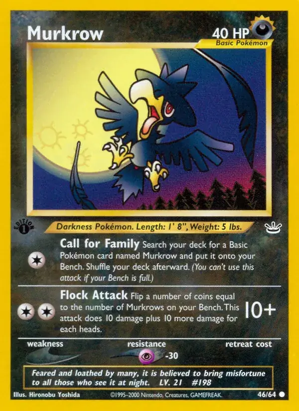 Murkrow - 46/66 - Neo Revelation