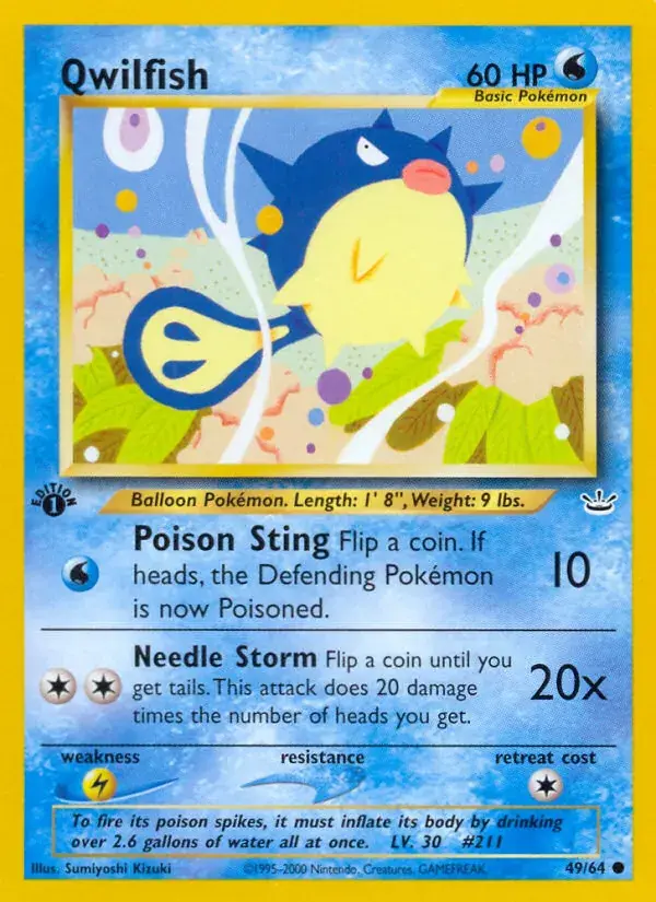 Qwilfish - 49/66 - Neo Revelation