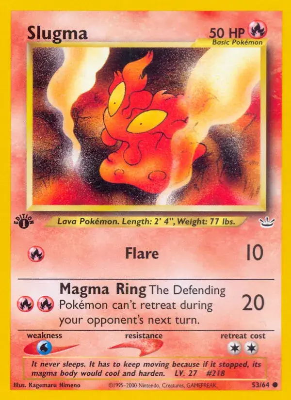 Slugma - 53/66 - Neo Revelation