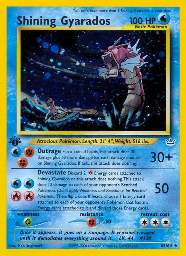 Shining Gyarados - 65/66 - Neo Revelation