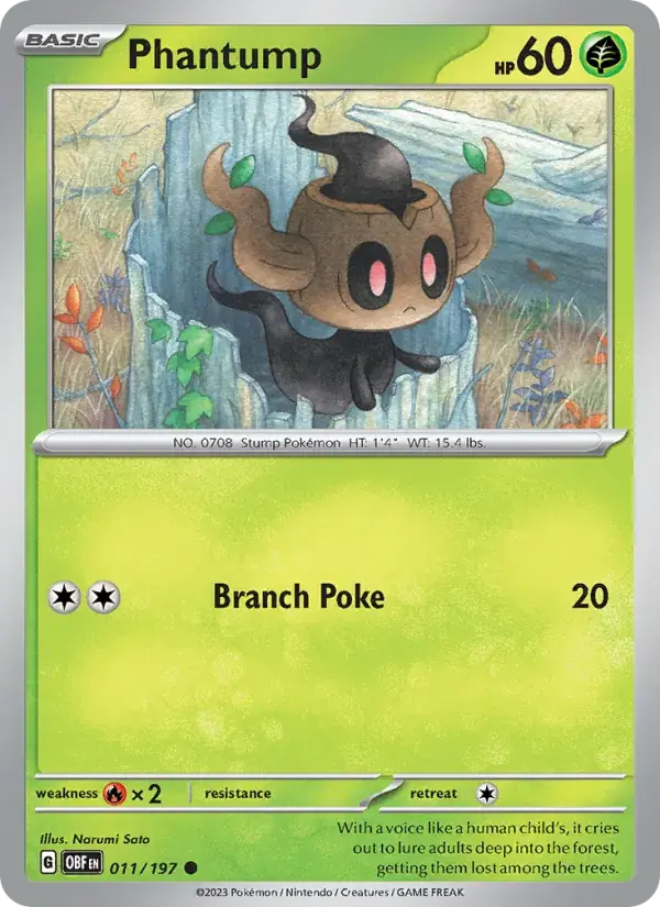 Phantump - 011/230 - Obsidian Flames