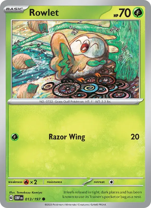 Rowlet - 013/230 - Obsidian Flames