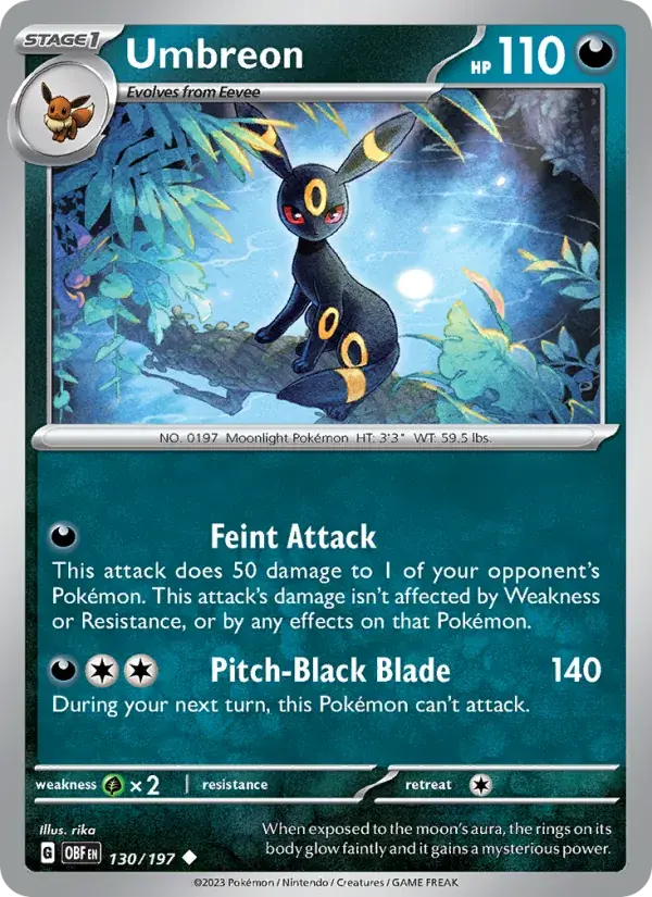 Umbreon - 130/230 - Obsidian Flames